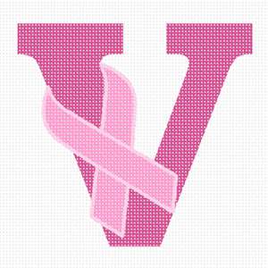 image of Letter V Hope Ribbon