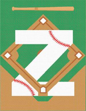 image of Letter Z Baseball