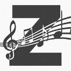image of Letter Z Music Notes