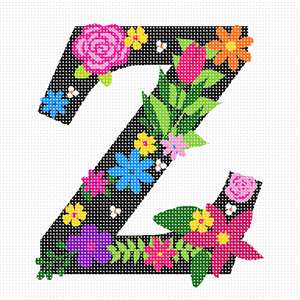 image of Letter Z Primary Floral