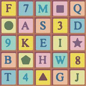 image of Letter Numbers Shapes