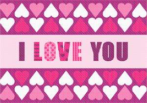 image of Love Hearts Border