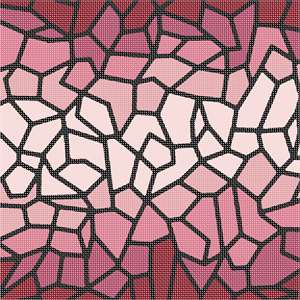 image of Mauve Collection Ombre Stained Glass