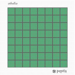 Standard Othello board. also known as Reversi.