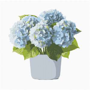 image of Pot Of Hydrangeas