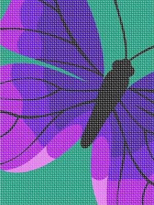 image of Purple Butterfly Art