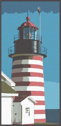 image of Red And White Lighthouse