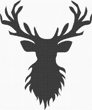 image of Reindeer Silhouette