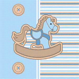 image of Striped Horsey Blue