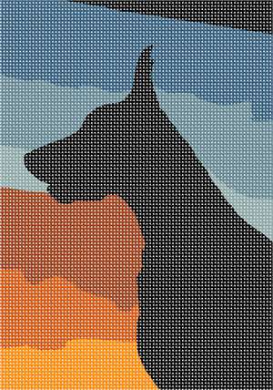 image of Sunset Doberman Silhouette