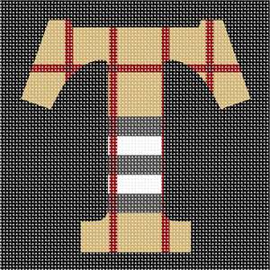 image of Letter T Camel Tartan