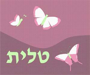 image of Tallit Butterflies Mulberry