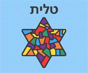 image of Tallit Colored Star