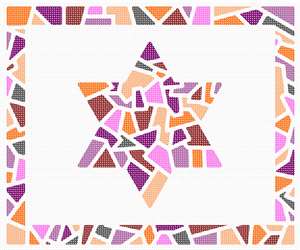 image of Tallit Glass Chips Star 2