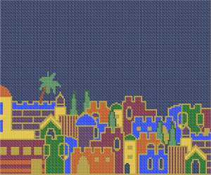 image of Tallit Jerusalem Night