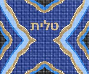 image of Tallit Mutli Geode Blues