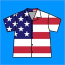 A shirt with personality! "The colors of the pales (the vertical stripes) are those used in the flag of the United States of America; White signifies purity and innocence, Red, hardiness & valour, and Blue, the color of the Chief (the broad band above the stripes) signifies vigilance, perseverance & justice."