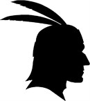 An American Indian silhouette complete with the feathers. A silhouette (English: /ˌsɪluˈɛt/ SIL-oo-ET, French: [silwɛt]) is the image of a person, animal, object or scene represented as a solid shape of a single color, usually black, with its edges matching the outline of the subject.