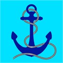 Classic anchor in needlepoint