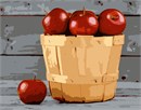 A basket of freshly picked apples. It turns out that eating an apple a day really does keep the doctor away -- but you've got to eat the peel. And no fair skipping the apple altogether in favor of megadoses of vitamins in pill form. Fruits and vegetables in their natural state are better, Cornell University researchers say.