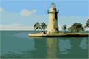 The Cape Florida Light is a lighthouse on Cape Florida at the south end of Key Biscayne in Miami-Dade County, Florida.