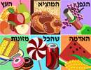 A sampler featuring the six Jewish blessings said before eating, and the foods that go along with each.