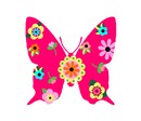 Needlepoint a butterfly with a pattern of scattered art flowers throughout.  Butterflies are deep and powerful representations of life. Around the world, people view the butterfly as representing endurance, change, hope, and life.