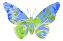 Swirls of ocean and earth adorn this butterfly.  Butterflies are deep and powerful representations of life. Around the world, people view the butterfly as representing endurance, change, hope, and life.