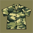 A shirt fit for a soldier.  There are many shirts in our wacky shirts series. Pick the one/ones that suit your fancy and stitch away.