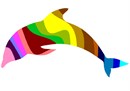 The shape of a dolphin filled with colorful stripes. There are many designs in our palette silhouette series. This dolphin is adorable and perfect for a beginner. Purchase as a kit, or buy just the plain canvas if you have many color threads in your stash.