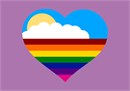 Bright and bold, anyone with a heart will love this rainbow. No one knows why the heart is associated with love.  A human heart weighs between 7 and 15 ounces. Our heart beats around 100,000 times a day.  Laughing is good for your heart. A “broken heart” can feel like a heart attack.