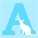 Letter A White Cat