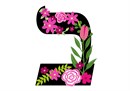 Letter Bais in Hebrew. Decorative Floral monogram in all Hebrew letters available.