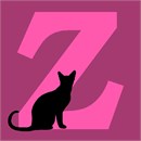Letter Z Black Cat