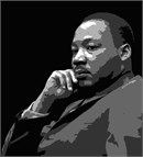 Martin Luther King, Jr., an American minister, was a leader in the Civil Rights movement.