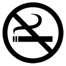 Universal no smoking icon.