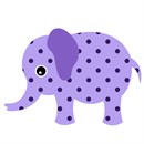 An elephant for the unisex baby nursery