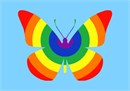 Rainbows and butterflies combined.  Butterflies are deep and powerful representations of life. Around the world, people view the butterfly as representing endurance, change, hope, and life.