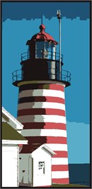 This is an actual lighthouse in the state of Maine.