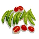 Snap Peas And Tomatoes