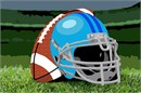 Superbowl Sunday Football Helmet