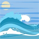 Ride the waves in this surfing scene. Surfing is highly addictive. It is one of the most popular board sports ever invented. There are over 20 million surfers in the world, and the number is growing fast.