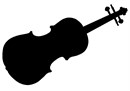 Violin in black and white. A silhouette (English: /ˌsɪluˈɛt/ SIL-oo-ET, French: [silwɛt]) is the image of a person, animal, object or scene represented as a solid shape of a single color, usually black, with its edges matching the outline of the subject. This is a perfect gift for the music lover, musician, orchestra performer or aficionado. There is a lot of truth to the common saying that music soothes the soul. Music has officially been recognized as a form of therapy. It stimulates so many parts of the brain and emotions to a rate that it can lower blood pressure and heart rate.