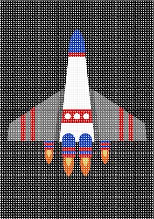 A spaceship to stitch for your favorite wannabe astronaut