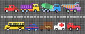 image of Trucks On Highway