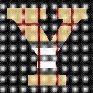 image of Letter Y Camel Tartan