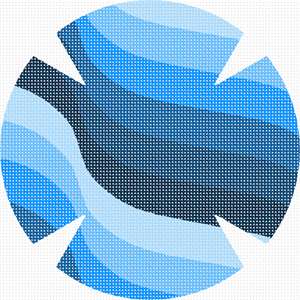 image of Yarmulka Waves Blue