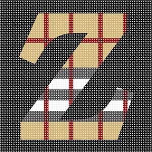 image of Letter Z Camel Tartan