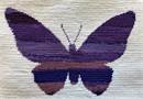 Ombre Butterfly Purple