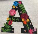 Letter A Primary Floral